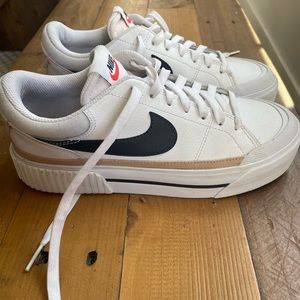 Nike Court Legacy Lift Platform Sneakers - Size 7